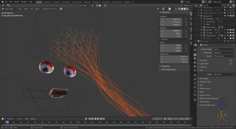 sorry about the nightmare fuel i was just trying to show the hair guides