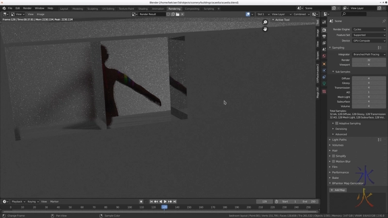 making something like a frosted glass shader in Blender