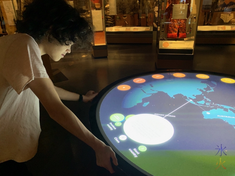 16yo reading about Australia's relationship with various countries in Boola Bardip Museum, Perth, Western Australia