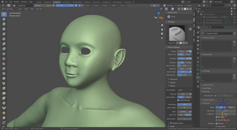 detail sculpting for normal map baking (yet again) in Blender 2.92 detail sculpting for normal map baking (yet again) in Blender 2.92