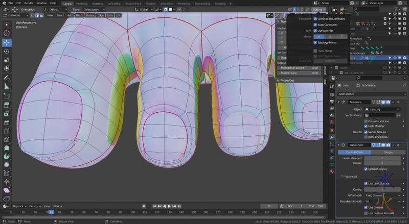 lining up topology with uv map in Blender 2.92