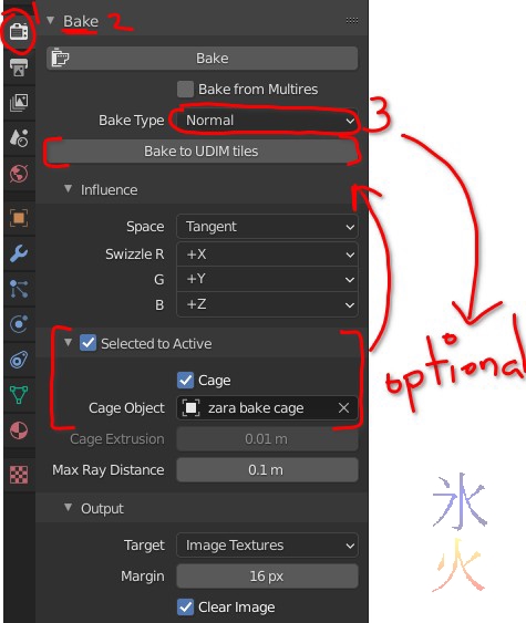 bake settings Blender 2.92