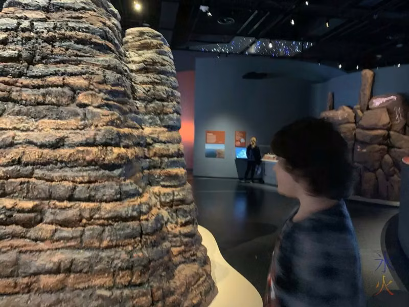 geological scale modes at Boola Bardip Museum, Perth, Western Australia