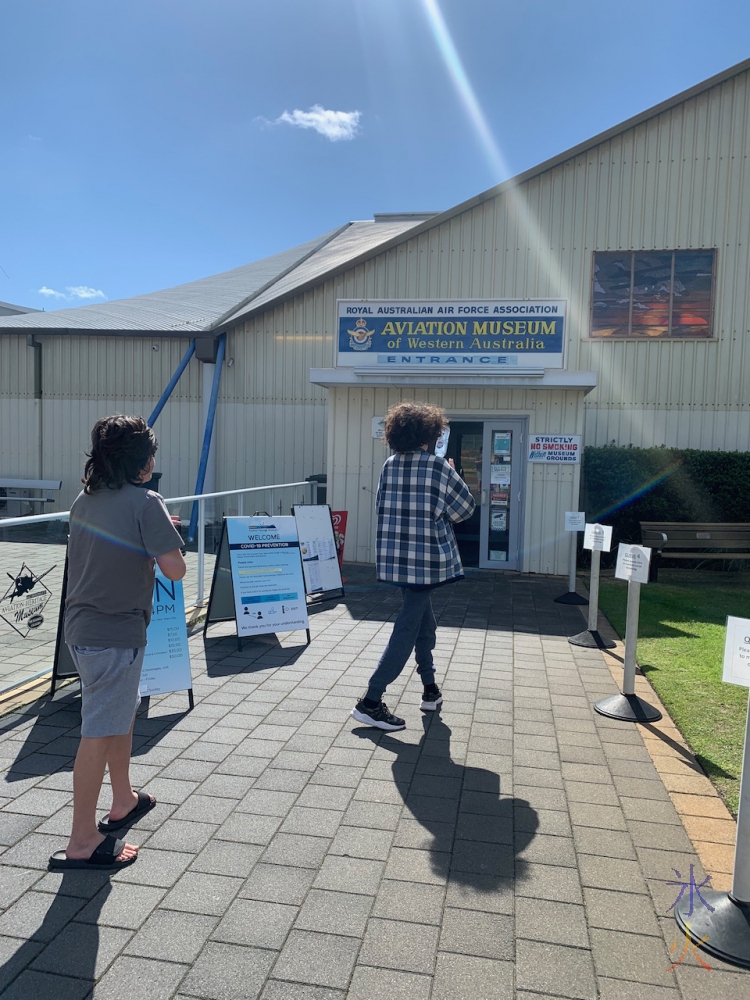 heading into the Aviation Heritage Museum, Bull Creek, Western Australia