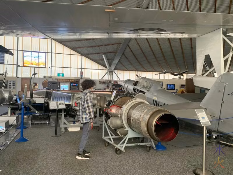 16yo looking at some plane thing at Aviation Heritage Museum, Bull Creek, Western Australia