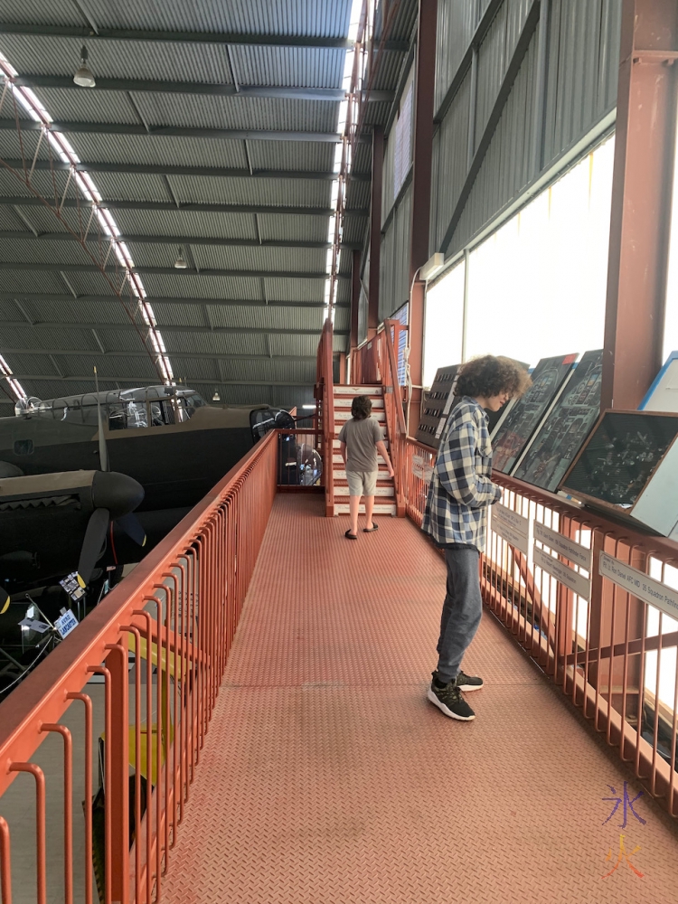 boys on the top deck at Aviation Heritage Museum, Bull Creek, Western Australia