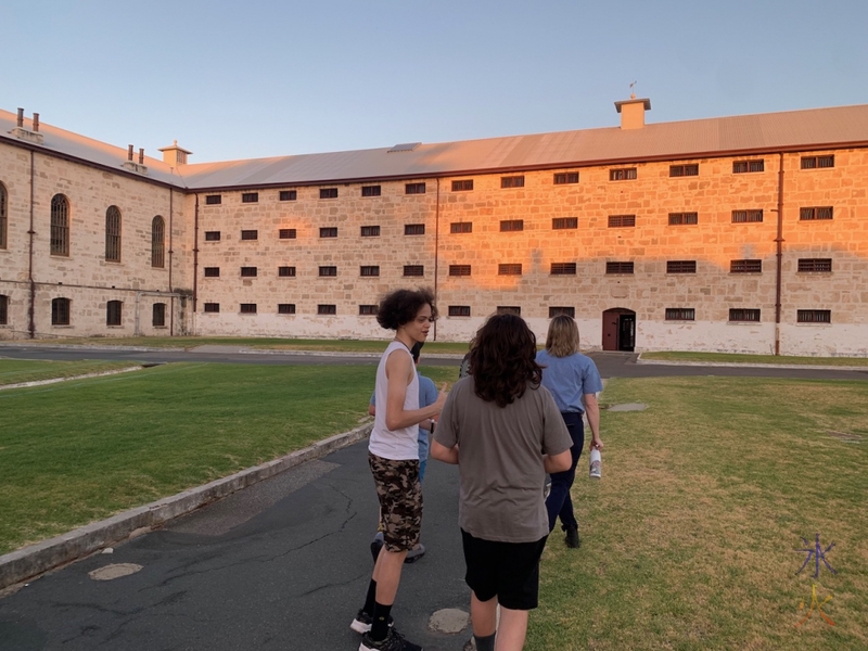 beginning of Torchlight Tour at Fremantle Prison, Fremantle, Western Australia