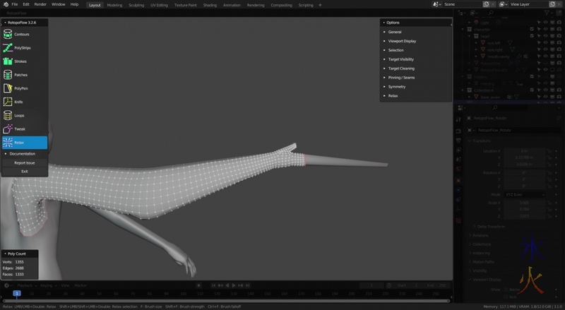 base Avian model wing retopo going super slow