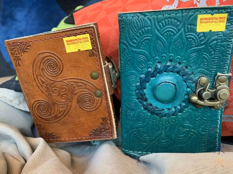 cute handmade books from a popup shop at Carousel