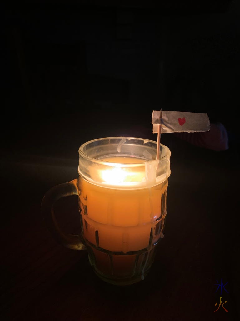 homemade candle