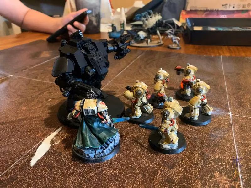all the properly painted Warhammer units 15yo had at the time