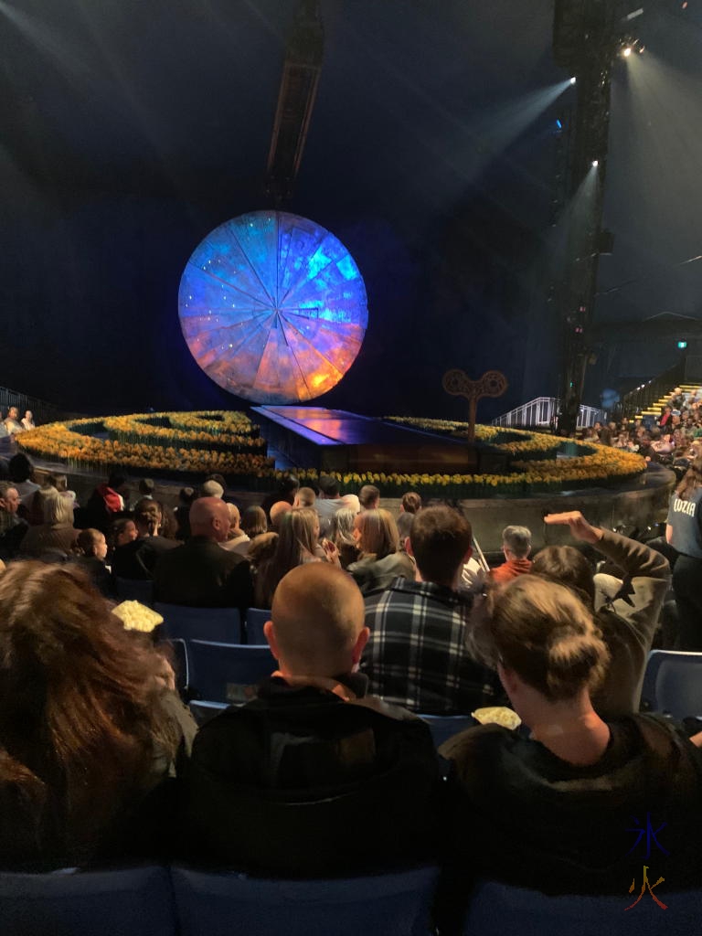 view of the Luzia's revolving stage from the seats we were in