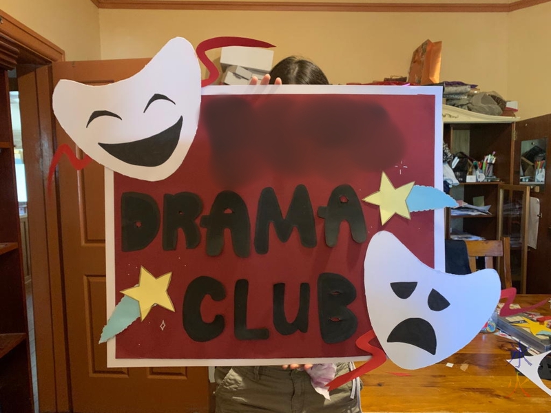 Drama Club sign