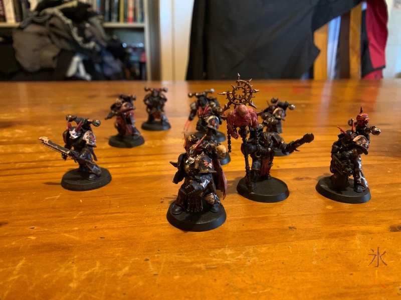 painted Warhammer minis