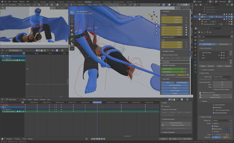 struggling to animate a prenehsile tail in Blender using the Rigify tentacle rig struggling to animate a prenehsile tail in Blender using the Rigify tentacle rig