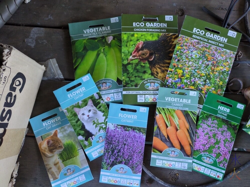 many seeds purchased from Bunnings