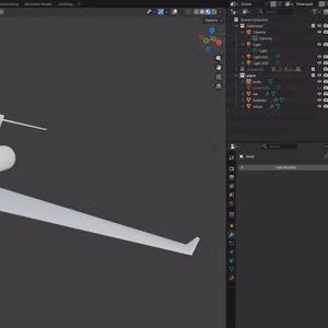 plane wip in Blender 5.1