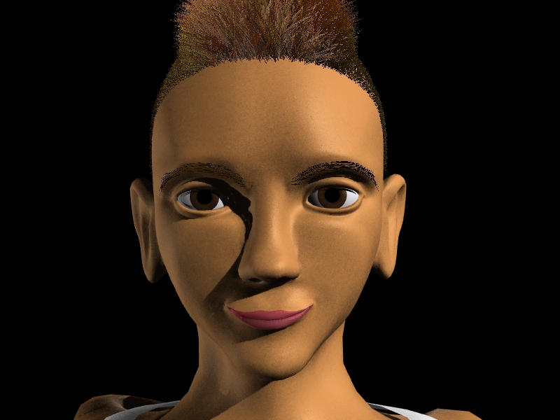 3d me with eyebrows and some face morphs