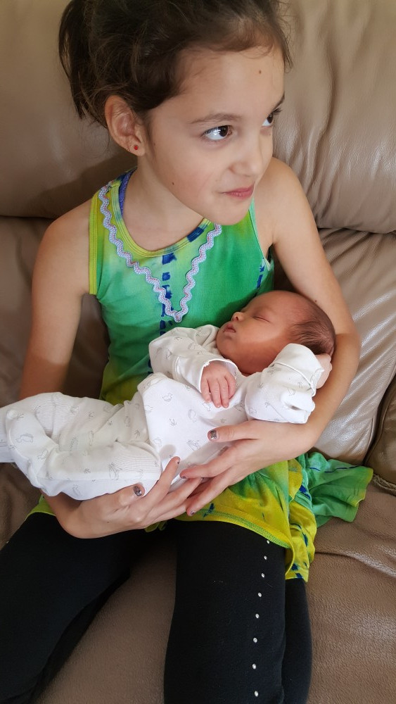 9yo with baby cousin
