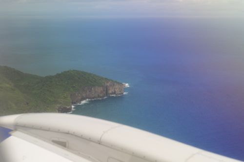 Plane approach to Christmas Island