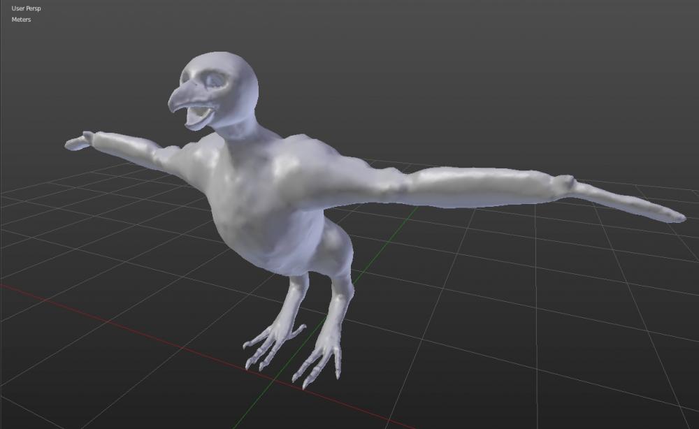 Mega-pidgeot sculpt no feathers