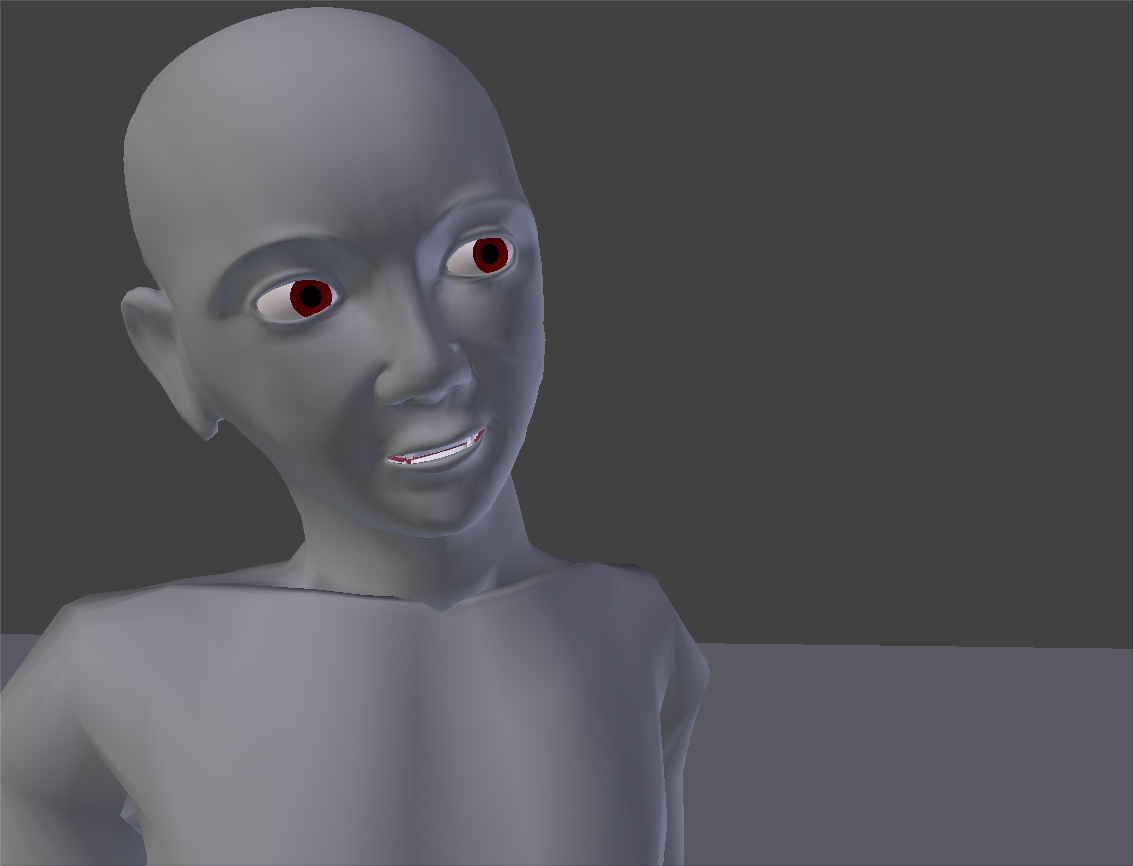 Posed character in Blender