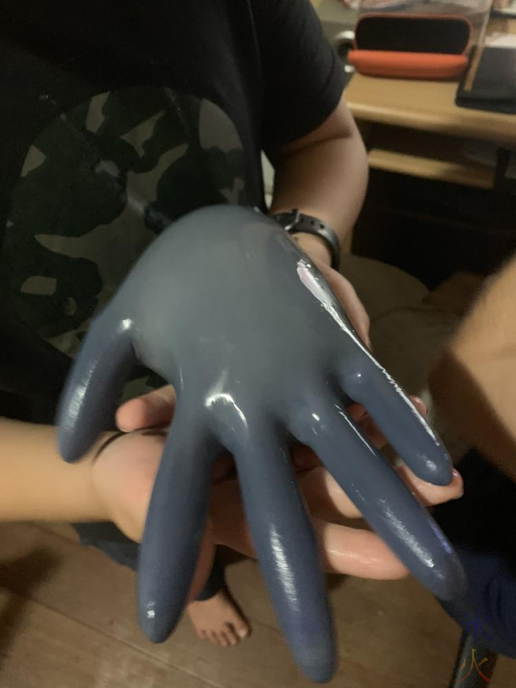 it used to be a blue sterile glove