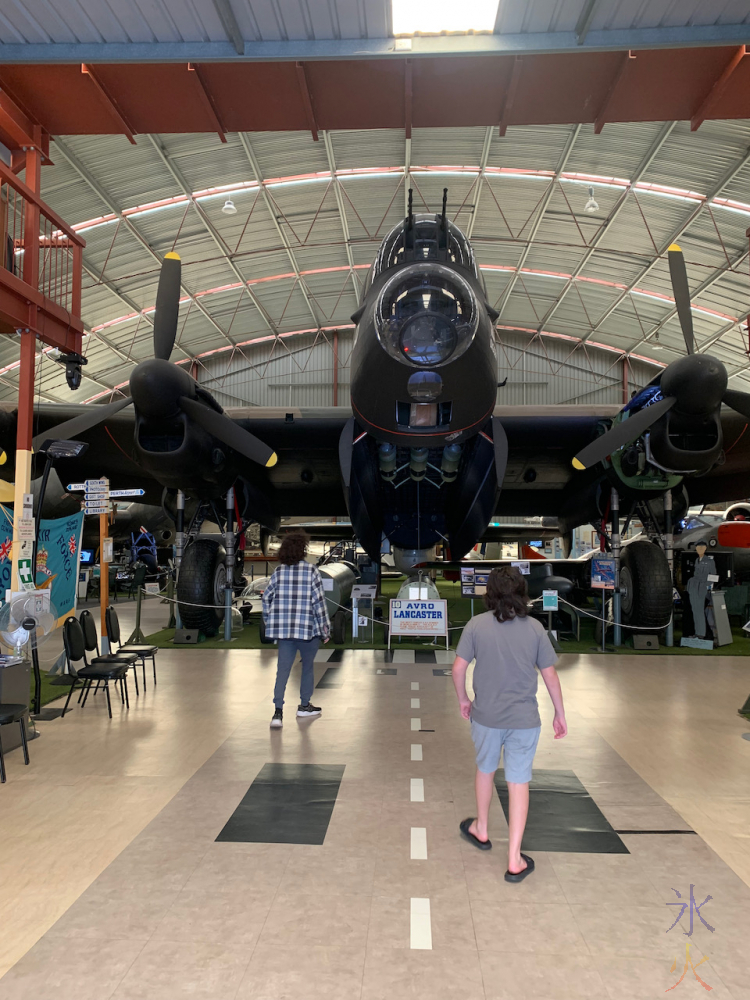 impressive looking bomber on entry to the hangar at Aviation Heritage Museum, Bull Creek, Western Australia