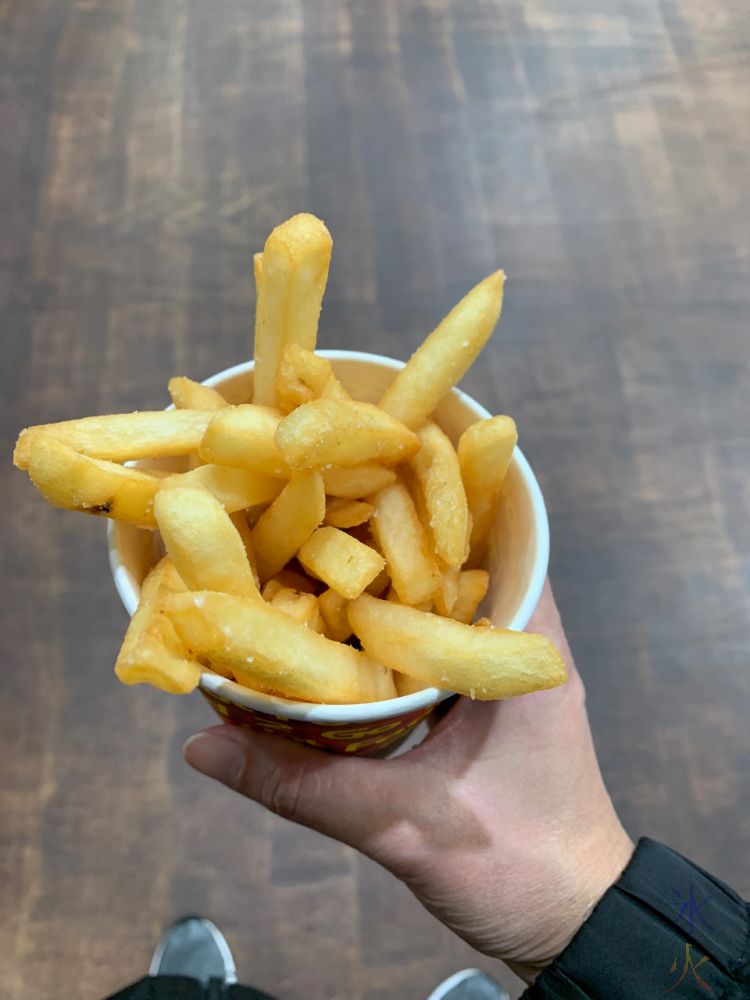 chips cooked by 16yo on a commercial deep fryer