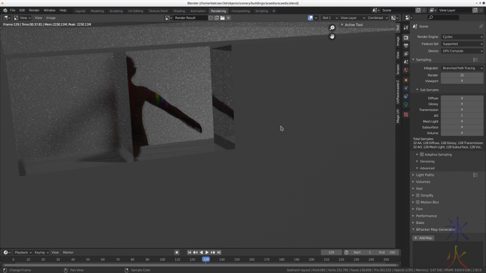 making something like a frosted glass shader in Blender