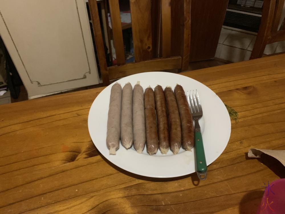 fried vs steamed sausages